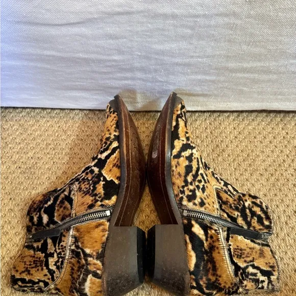 Golden Goose LIMITED animal print pony fur women's boots - RARE! Size 40.