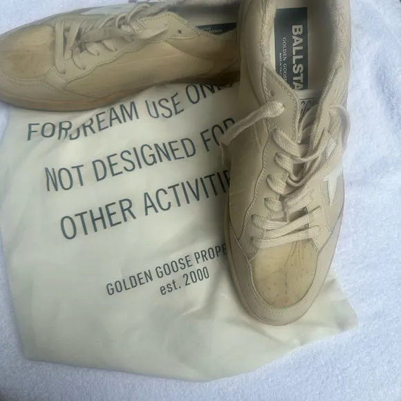 Golden Goose New! Mens Ballstar White Sneakers