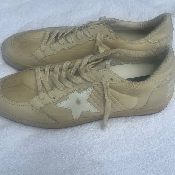 Golden Goose New! Mens Ballstar White Sneakers