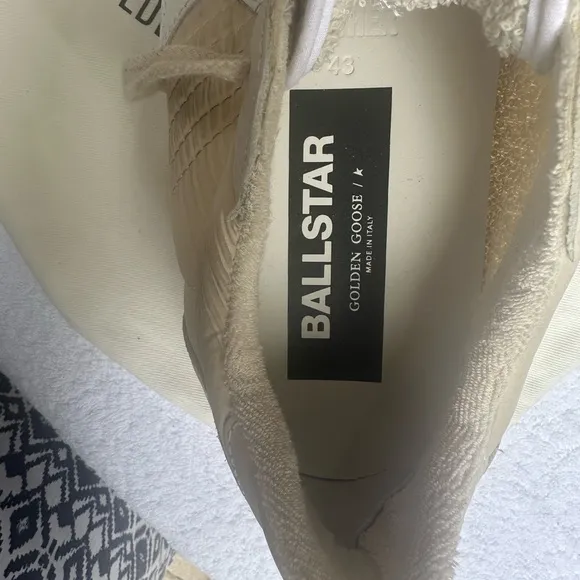 Golden Goose New! Mens Ballstar White Sneakers