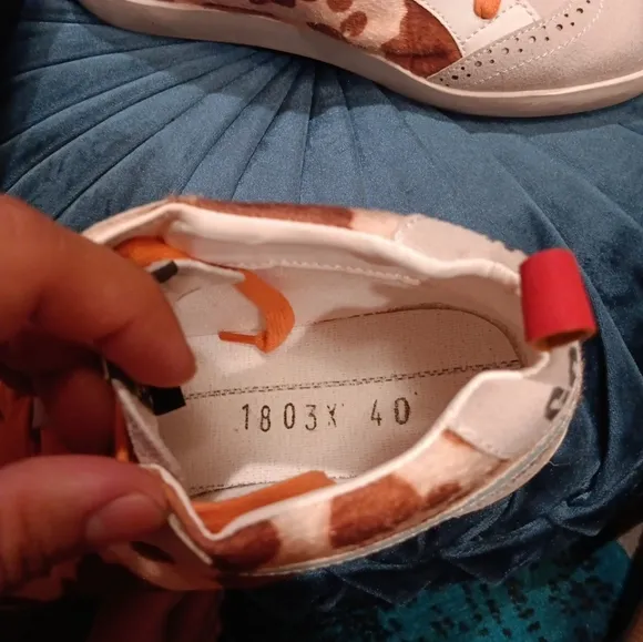 Golden Goose Women High-Top Sneakers - Brown and Orange