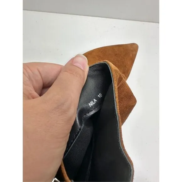 Golo Western Boots Womens Size 10 Nila Brown Pointed Toe Suede Ankle Booties