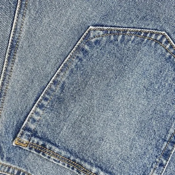 Good American Women's Jeans Blue Size 8 Good Skate High Rise Loose Leg Baggy