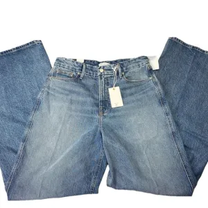 Good American Women's Jeans Blue Size 8 Good Skate High Rise Loose Leg Baggy