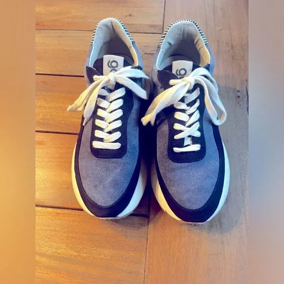GOODNEWS KOOK SNEAKER IN NAVY, low-top runner US 9/7.5 EUR 40 Made in Portugal