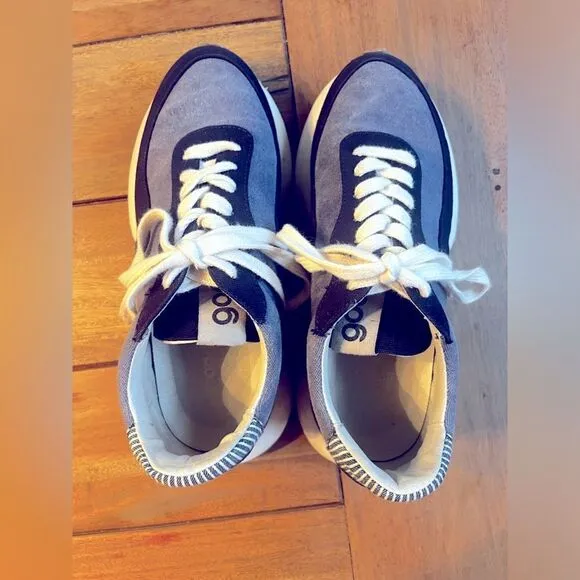 GOODNEWS KOOK SNEAKER IN NAVY, low-top runner US 9/7.5 EUR 40 Made in Portugal