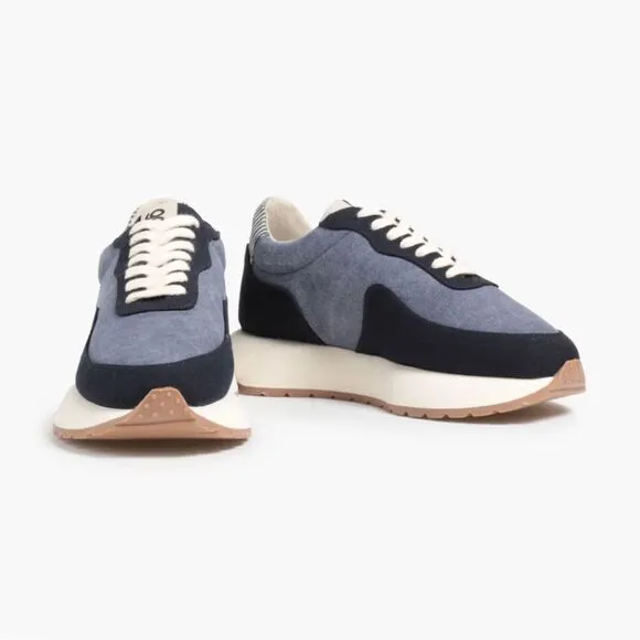 GOODNEWS KOOK SNEAKER IN NAVY, low-top runner US 9/7.5 EUR 40 Made in Portugal