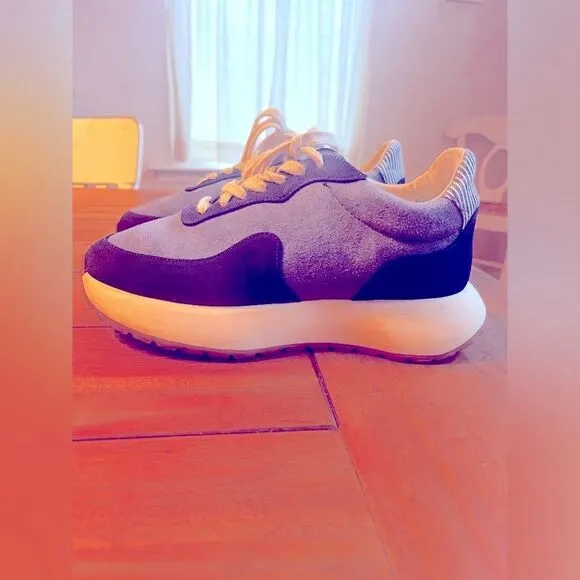 GOODNEWS KOOK SNEAKER IN NAVY, low-top runner US 9/7.5 EUR 40 Made in Portugal