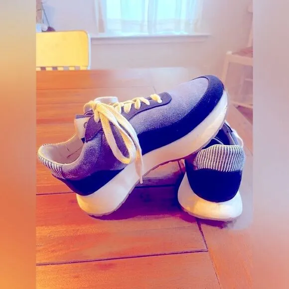 GOODNEWS KOOK SNEAKER IN NAVY, low-top runner US 9/7.5 EUR 40 Made in Portugal