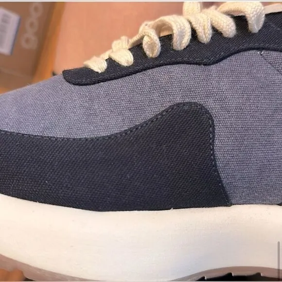 GOODNEWS KOOK SNEAKER IN NAVY, low-top runner US 9/7.5 EUR 40 Made in Portugal