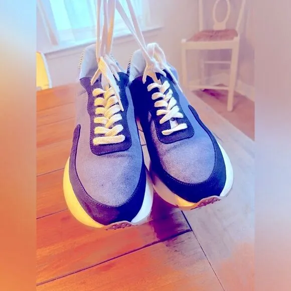 GOODNEWS KOOK SNEAKER IN NAVY, low-top runner US 9/7.5 EUR 40 Made in Portugal