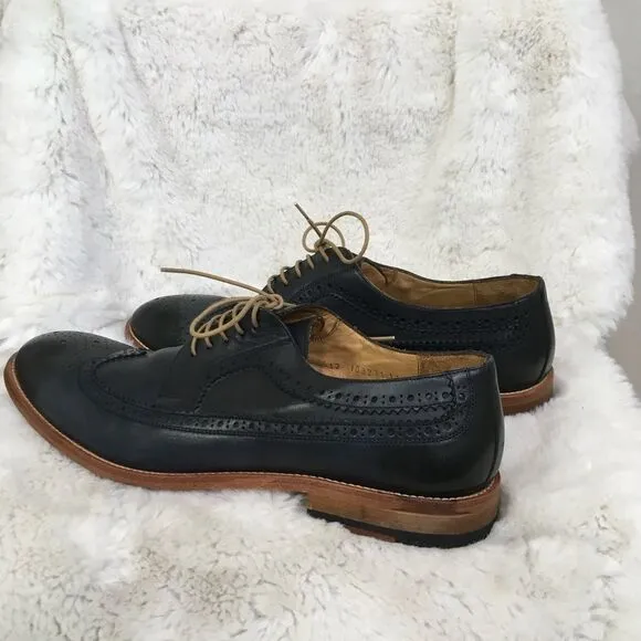 Gordon Rush Men’s Victor Lace Up Wingtip Oxford Leather Dress Shoes Black 11