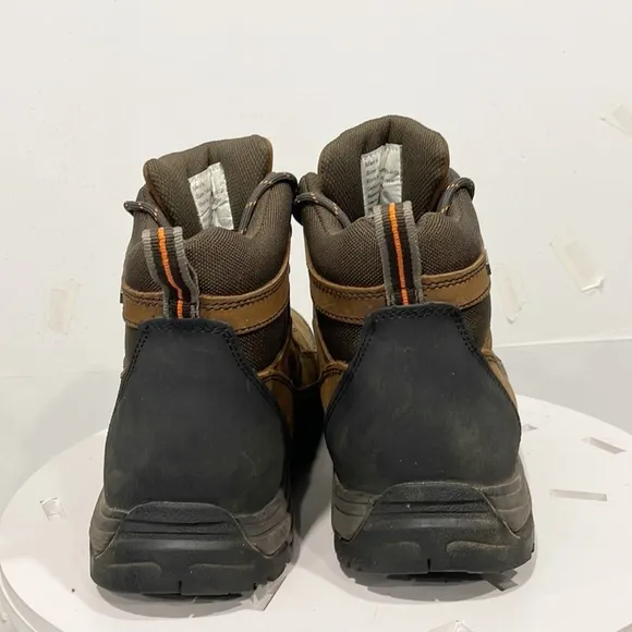 Gravel Gear Mens Work Boots Steel Toe Moc Brown Sz 14M Lace Up 875850/BS-4132