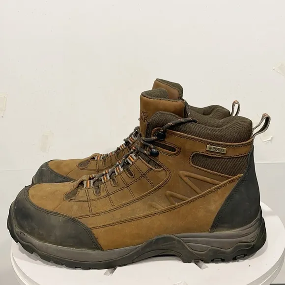 Gravel Gear Mens Work Boots Steel Toe Moc Brown Sz 14M Lace Up 875850/BS-4132