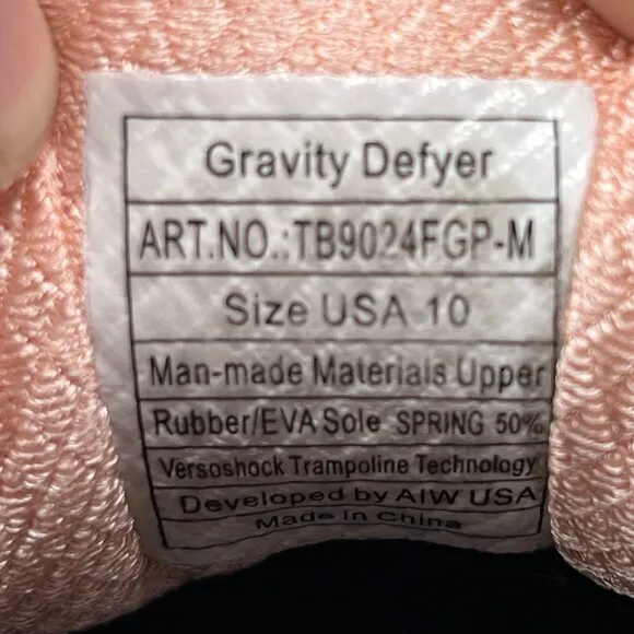 Gravity Defyer Womens GDEFY Mighty Walk Gray Athletics Walking Shoes Size 10