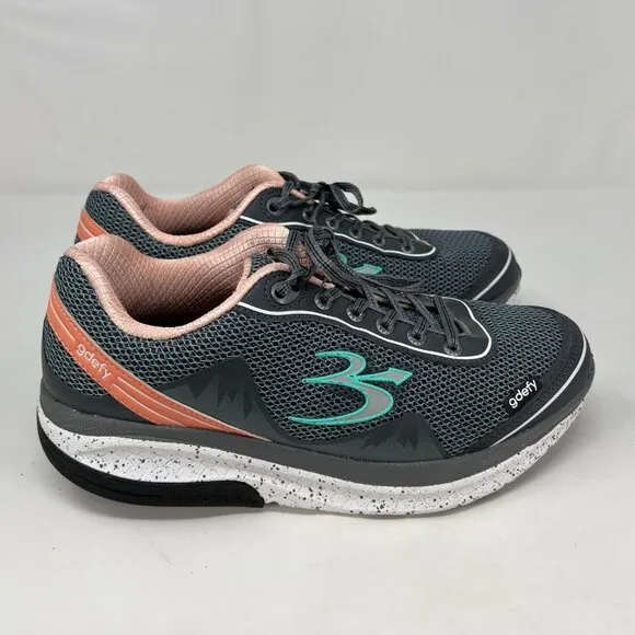 Gravity Defyer Womens GDEFY Mighty Walk Gray Athletics Walking Shoes Size 10