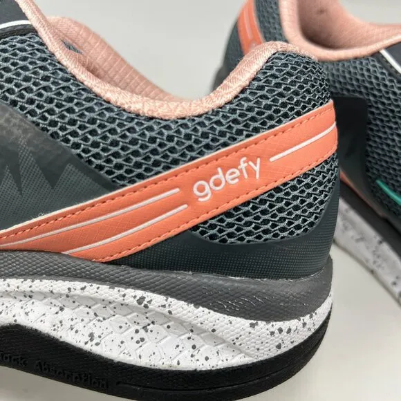 Gravity Defyer Womens GDEFY Mighty Walk Gray Athletics Walking Shoes Size 10