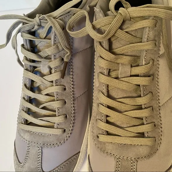 GREATS SNEAKERS NEW GRAY SUEDE LEATHER NYLON SIZE 8.5 ATHLEISURE NIB NWT SHOES
