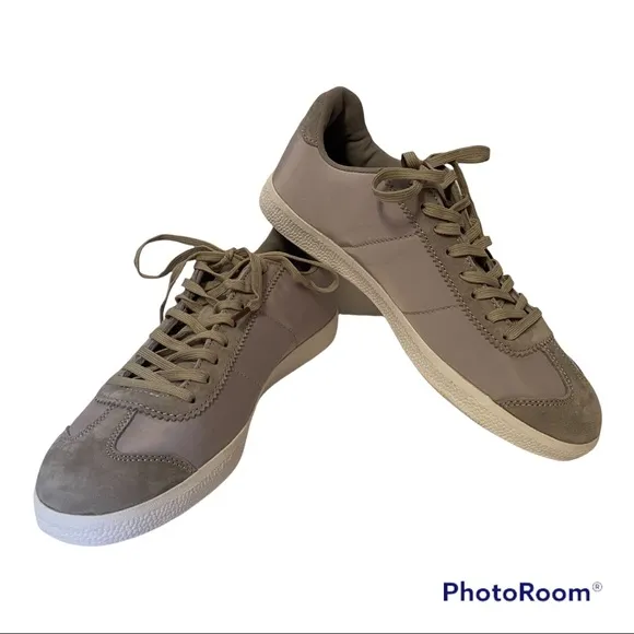 GREATS SNEAKERS NEW GRAY SUEDE LEATHER NYLON SIZE 8.5 ATHLEISURE NIB NWT SHOES