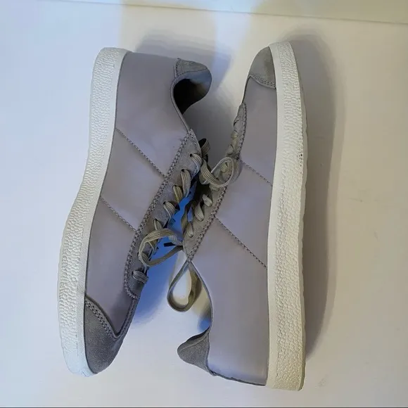 GREATS SNEAKERS NEW GRAY SUEDE LEATHER NYLON SIZE 8.5 ATHLEISURE NIB NWT SHOES