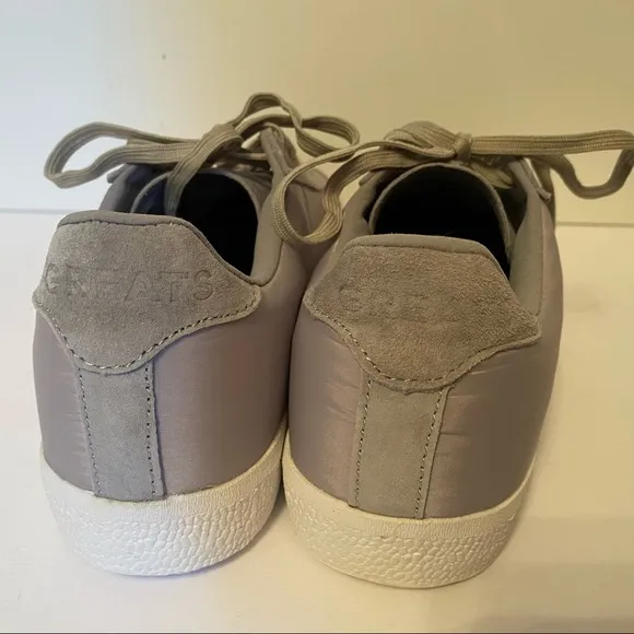 GREATS SNEAKERS NEW GRAY SUEDE LEATHER NYLON SIZE 8.5 ATHLEISURE NIB NWT SHOES
