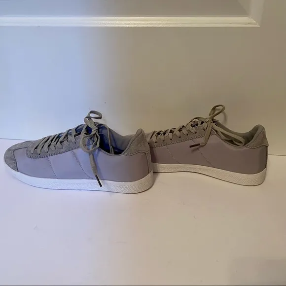 GREATS SNEAKERS NEW GRAY SUEDE LEATHER NYLON SIZE 8.5 ATHLEISURE NIB NWT SHOES
