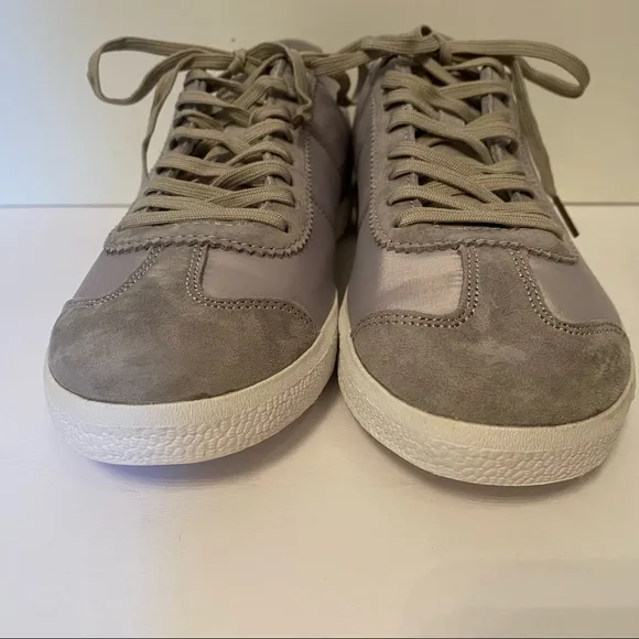 GREATS SNEAKERS NEW GRAY SUEDE LEATHER NYLON SIZE 8.5 ATHLEISURE NIB NWT SHOES