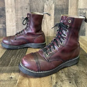 Grinders Stag Vintage 10-Eyelet Steel Toe Made England Boots Mens UK 10 US 11