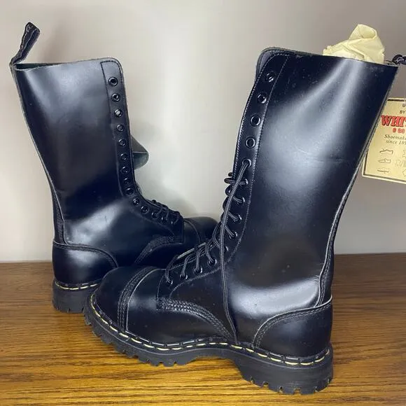Gripfast 14-Eye Steel Toe Combat Boots England Solovair Grinders GS1018 Size 5