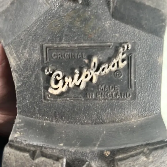 Gripfast 20 Eyelet Steel Toe Capped Black Leather 90s Boots | EU 36 | W 5.5/6