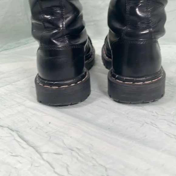 Gripfast 20 Eyelet Steel Toe Capped Black Leather 90s Boots | EU 36 | W 5.5/6