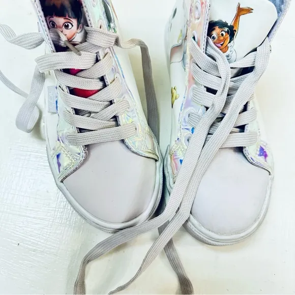 Ground Up Disney 100 High Top Sneakers Big kids Size2 Purple/White