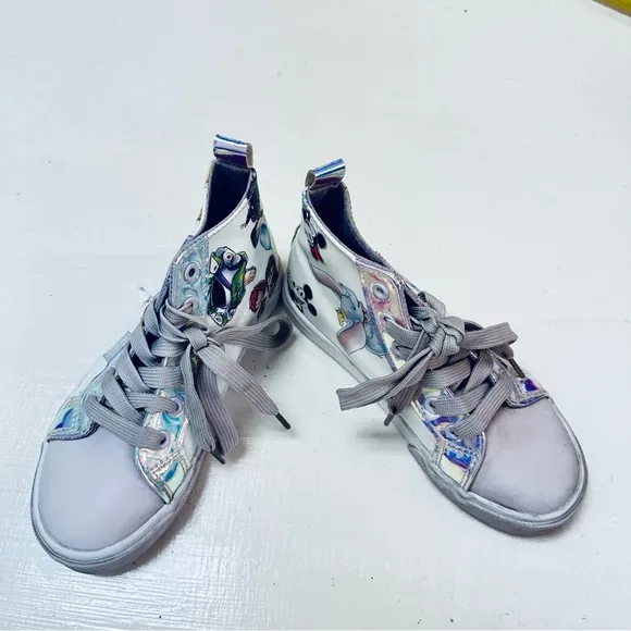 Ground Up Disney 100 High Top Sneakers Big kids Size2 Purple/White