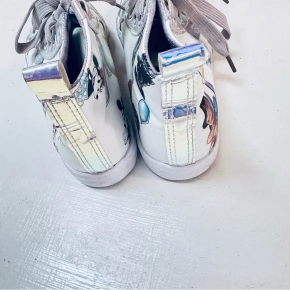 Ground Up Disney 100 High Top Sneakers Big kids Size2 Purple/White