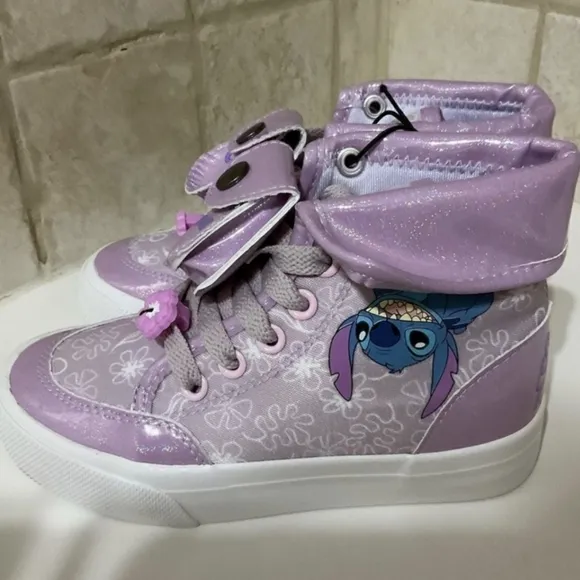 Ground Up Disney Lilo &amp; Stitch High Top Sneakers Purple Size 11