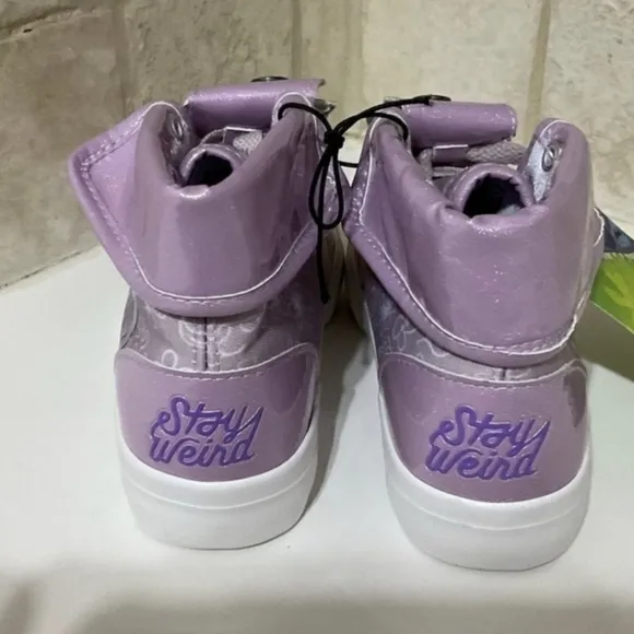 Ground Up Disney Lilo &amp; Stitch High Top Sneakers Purple Size 11