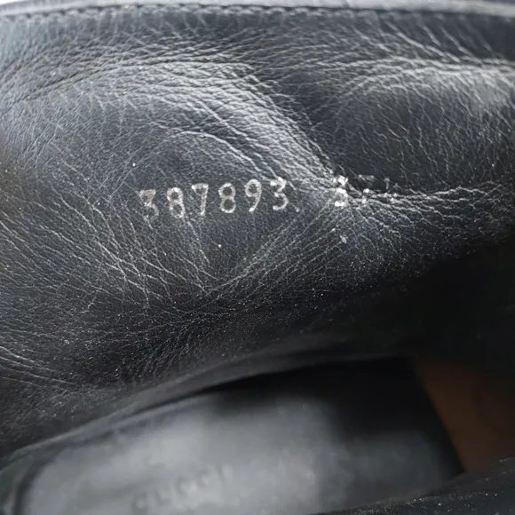 Gucci Black Leather Biker Moto Ankle Boots  Size 37.5
