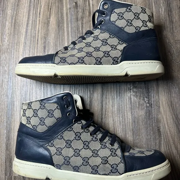 Gucci Gucci GG Monogram GuccissimaCanvas High Tops Sneakers