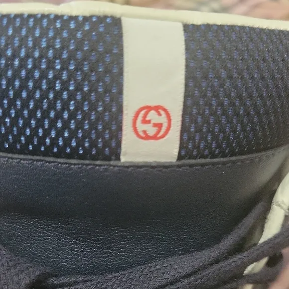 Gucci Stylish Navy Blue High-Top Sneakers