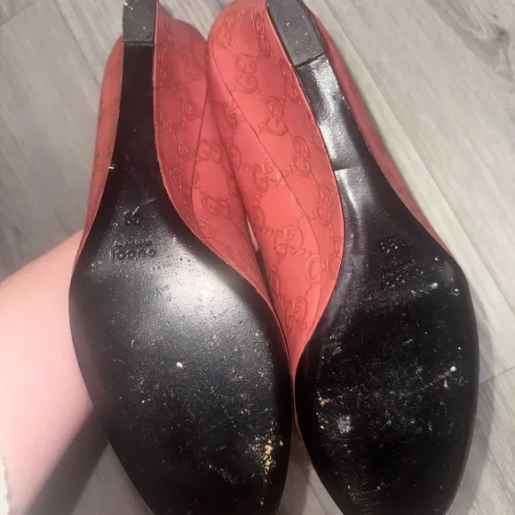 Gucci Women's red Wedge Shoes
