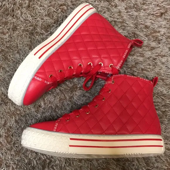 Guess Quilted high top sneakers