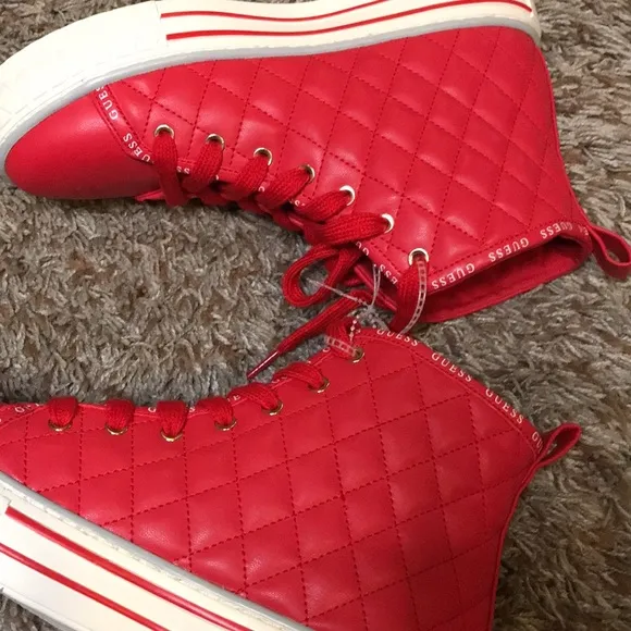 Guess Quilted high top sneakers