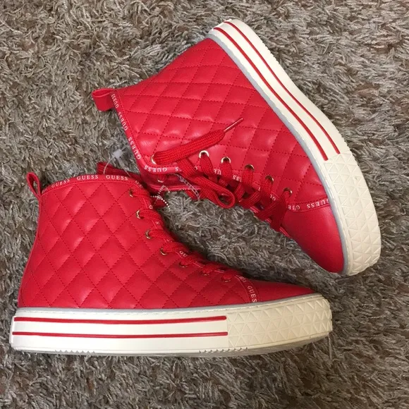 Guess Quilted high top sneakers