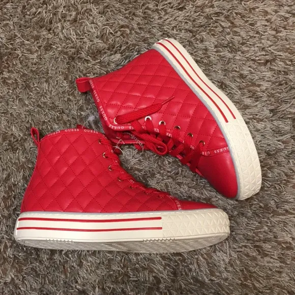 Guess Quilted high top sneakers