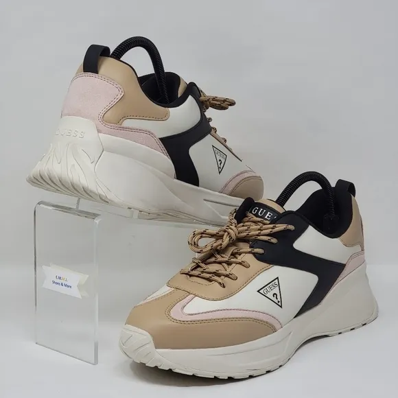 Guess Womens Platform Chunky Sneakers Shoes WGOUST-R Size 11M New