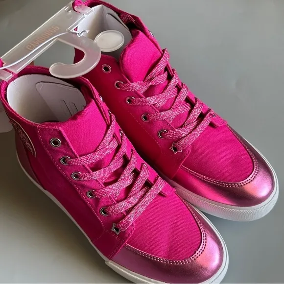 Gymboree Cosmic Club Pink High Tops Sneakers  Little Girls Size 3 Brand …