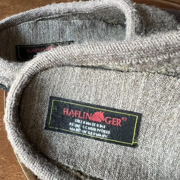 HAFLINGER Slippers Wool Doggy Dachsund Puppy Dog Shoes Men's 10 Women's 11
