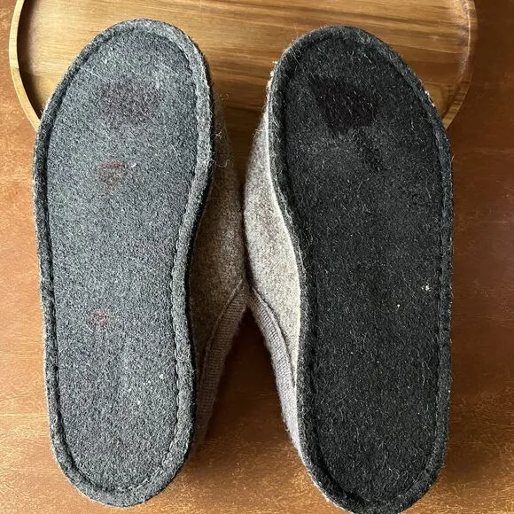 HAFLINGER Slippers Wool Doggy Dachsund Puppy Dog Shoes Men's 10 Women's 11