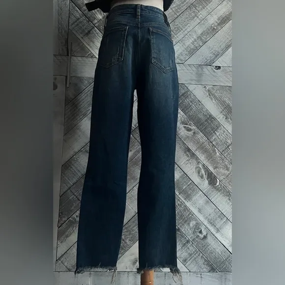 HALE By AG NADINE HIGH RISE DISTRESSED STRAIGHT LEG JEAN