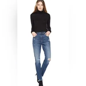 HALE By AG NADINE HIGH RISE DISTRESSED STRAIGHT LEG JEAN